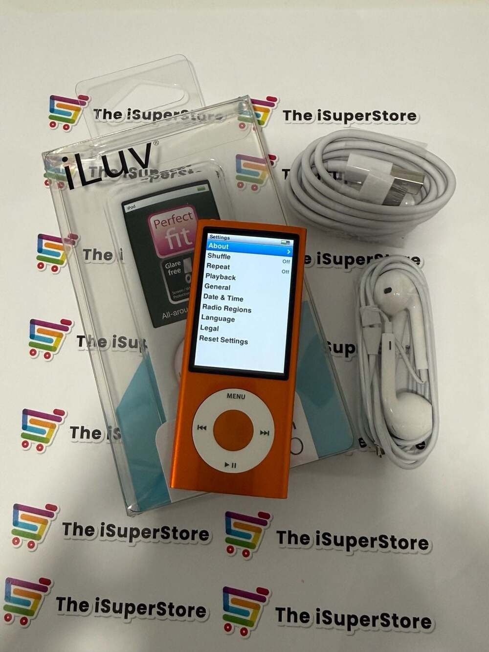 Refurbished Apple iPod nano 5th Generation 8GB Orange New Battery 1 YR Warranty